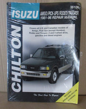 CHILTON 36100 1981-1996 ISUZU AMGO,PICK-UPS,RODEO,TROOPER REPAIR MANUAL