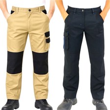 Mens Work Cargo Trousers Knee