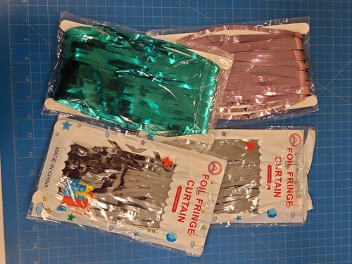 Pack metallic foil - 4, fringe
