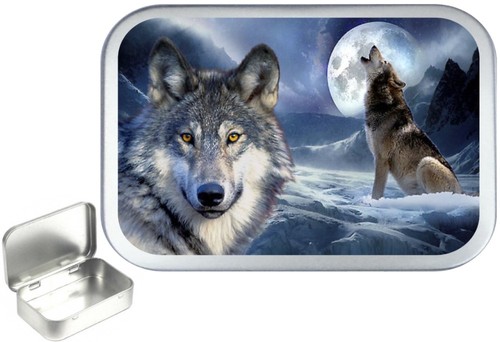 Wolf moon 1oz - wolf, hinged