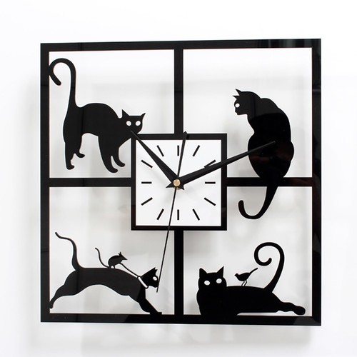 Cat square wall - cat,