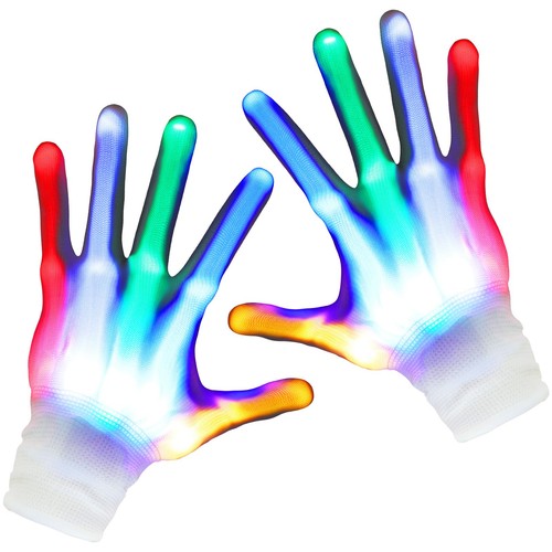 Led flashing rave - rave, gloves