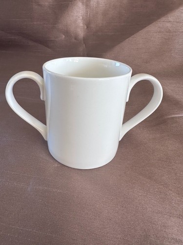White bone china handled - white,