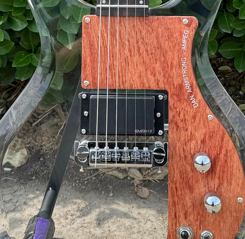 Acrylic electric guitar chrome