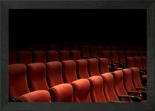 Cinema vintage seats rows