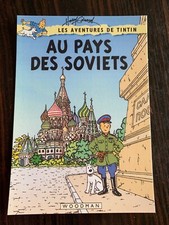 POSTCARD 15X10 TINTIN TRIBUTE TO HERGE PASTICHE IN THE LAND OF SOVIETS EDWOOD