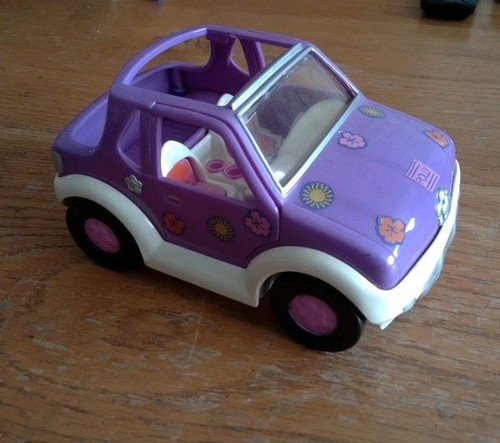Polly pocket purple jeep - polly,