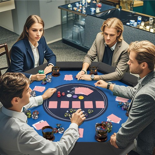 Foldable poker table player - table,