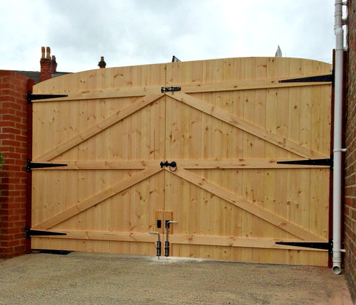Wooden driveway gates garden - gates!,