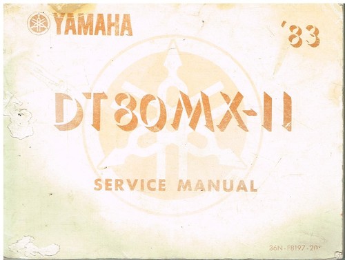 Yamaha dt80mx original 1983 - yamaha, dt80mx-ii
