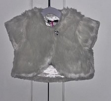 BNWT Girls White Faux Fur