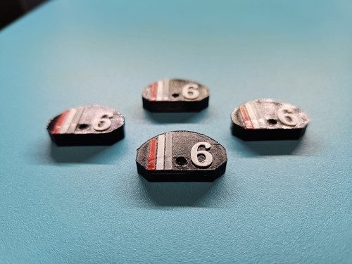 Set dartboard number ring - of,