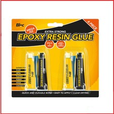 Epoxy Resin Glue Extra Strong Adhesive Super Bond Hard Metal Plastic Wood 6PC BC
