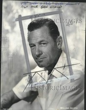 1956 Press Photo Actor William