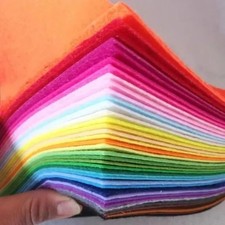 40Pcs 1mm Thick Non Woven Fabric Needlework Felt Fabric  Sewing DIY Craft