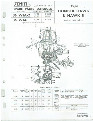 Humber hawk serie ii - serie, i
