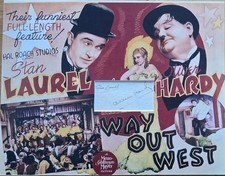 LAUREL AND HARDY Signed 14x11