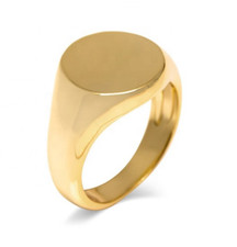 Mens Gold Signet Ring