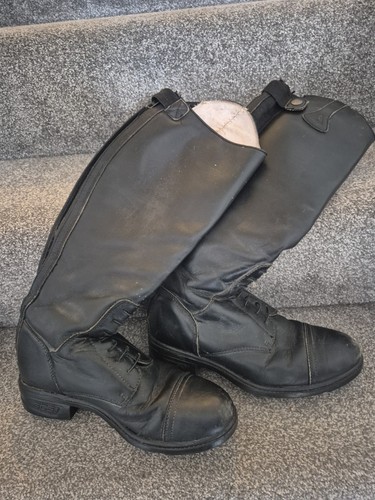 Mountain horse black boots - horse,