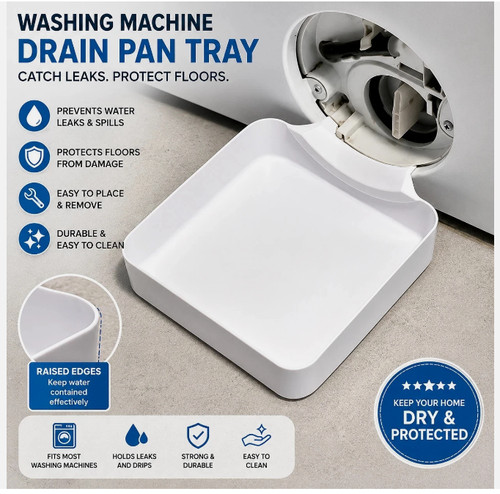 Washing machine drain tray - washing,