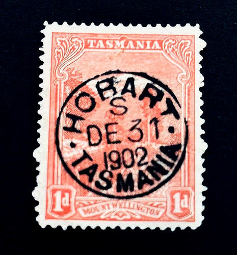 Tasmania stamp 1902 mount - stamp,