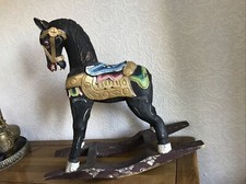 Antique Wood Carved Rocking