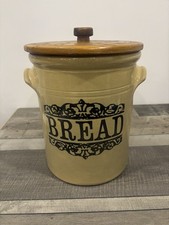Stoneware Pottery Bread Crock/