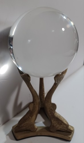 Vintage crystal ball three - crystal,