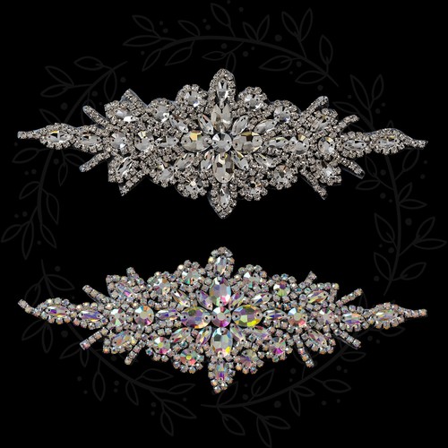 Bridal rhinestone applique - rhinestone,