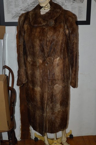 Woman vintage fur coat - woman's,