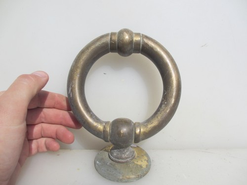 Vintage brass door knocker - vintage, old