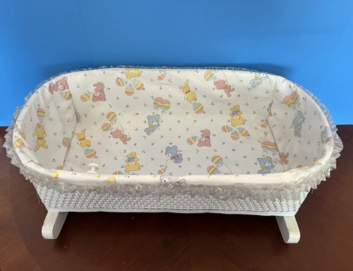 Vintage 1970s white wicker