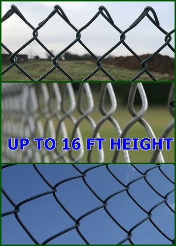 Chain link fence galvanised - chain, ,