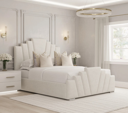 Art deco sunrise - art, bed