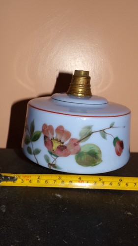 Antique oil lamp font pale - antique,