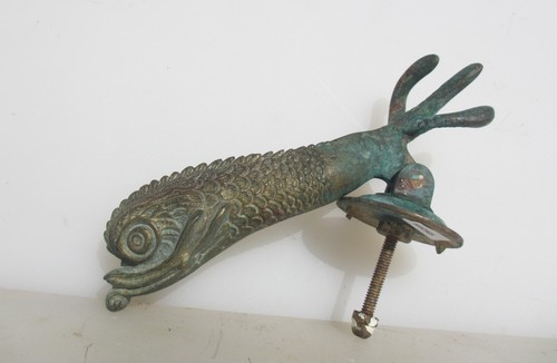 Vintage brass dolphin fish - dolphin,