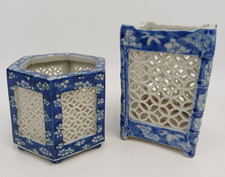 Pair of Antique Flow Blue