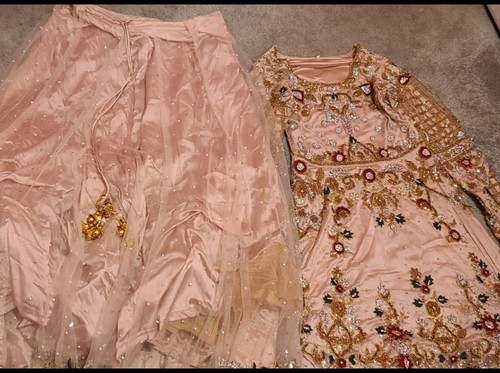 3pcs asian pakistani lengha - 3pcs,