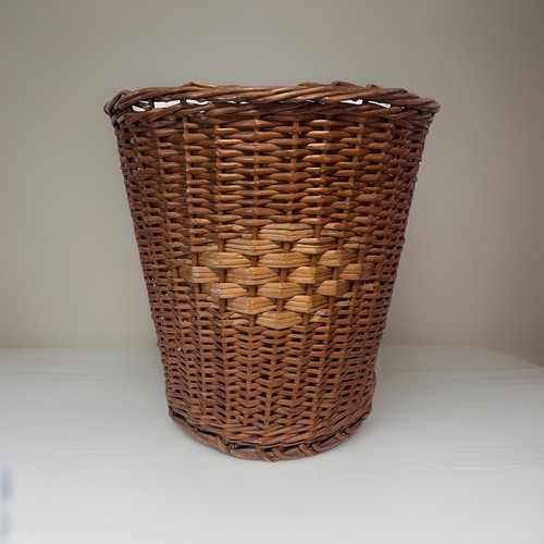 Vintage wicker rattan laundry - rattan,
