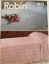 Square motif lace bedspread +
