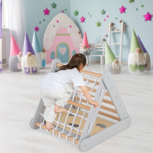 Wooden climbing triangle with - wooden,