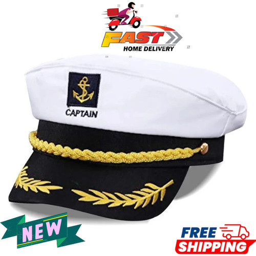 Navy captain hat skipper - hat, yacht