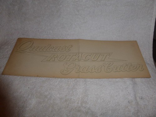 Vintage lawn mower decals