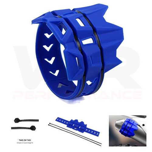 Exhaust protector guard - protector, blue
