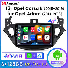 6+128G For Vauxhall Corsa E 2015-2019 Adam Android 14 Car Stereo GPS SWC DAB+ CarPlay