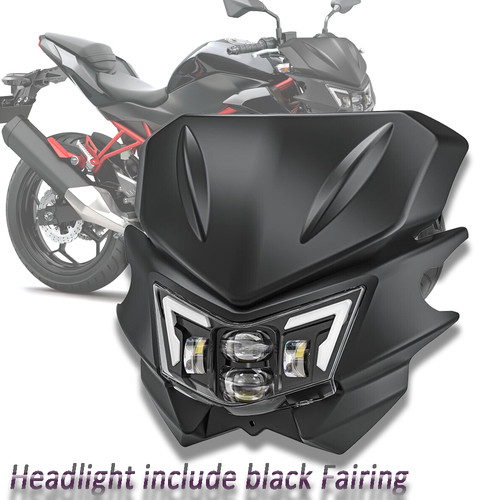 Motorcycle front led lo - front, hi/lo