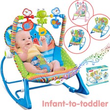 2in1 Electric Baby Bouncer Rocker Vibration Chair Infant Swing Seat Music Cradle