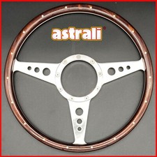 14" Inch Monza Classic Steering Wheel Wood Rim Astrali Fits Moto Lita Boss
