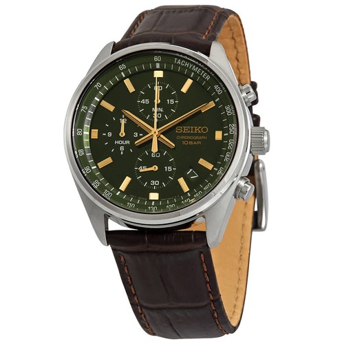 Seiko chronograph quartz green - quartz,