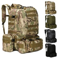 Military Tactical Army Backpack Rucksack Camping Hiking Trekking Outdoor Bag UK